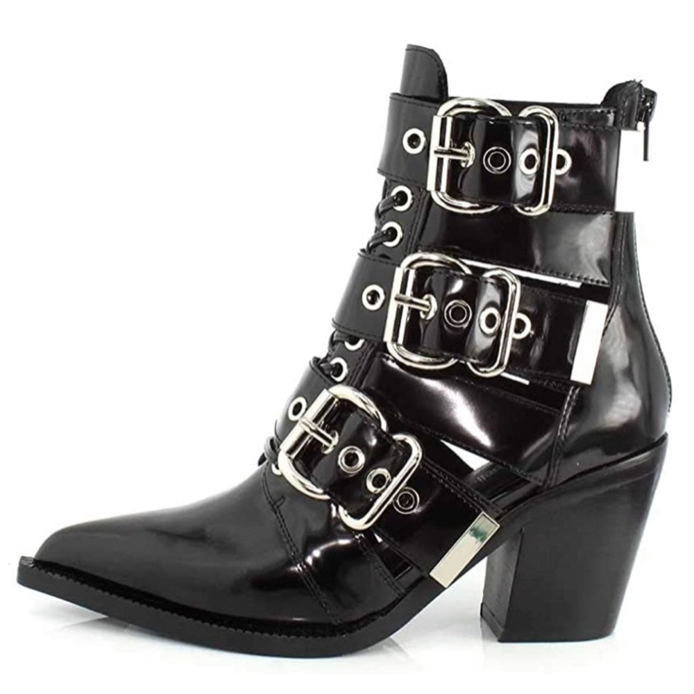 🎉HP Jeffrey Campbell Caceres Leather Buckle Boot - Picture 4 of 8